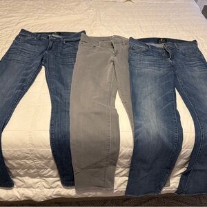 Lot of 3 pairs of 7 for all mankind jeans